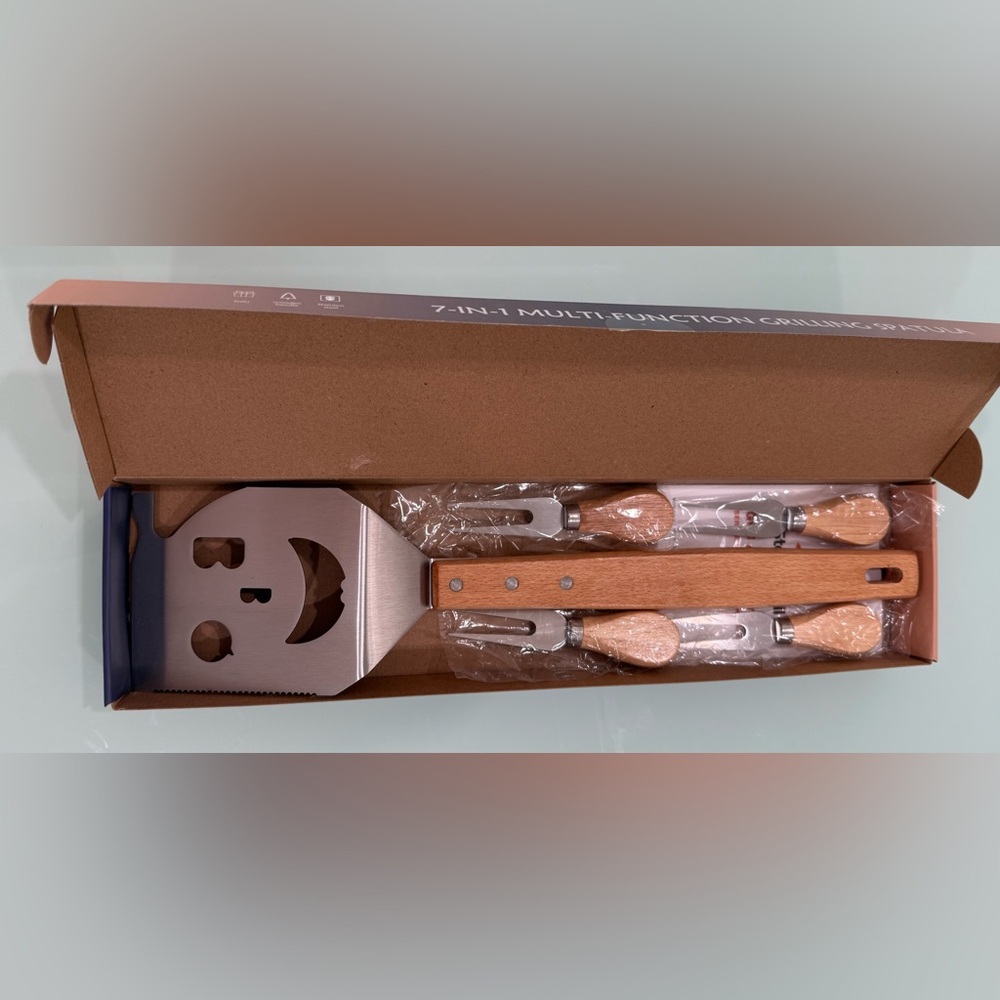 7-in-1 Multi-Function BBQ Tool Set